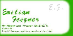 emilian feszner business card